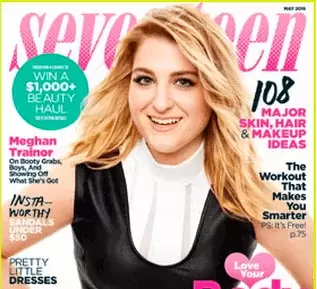 Seventeen magazine cover featuring Meghan Trainor
